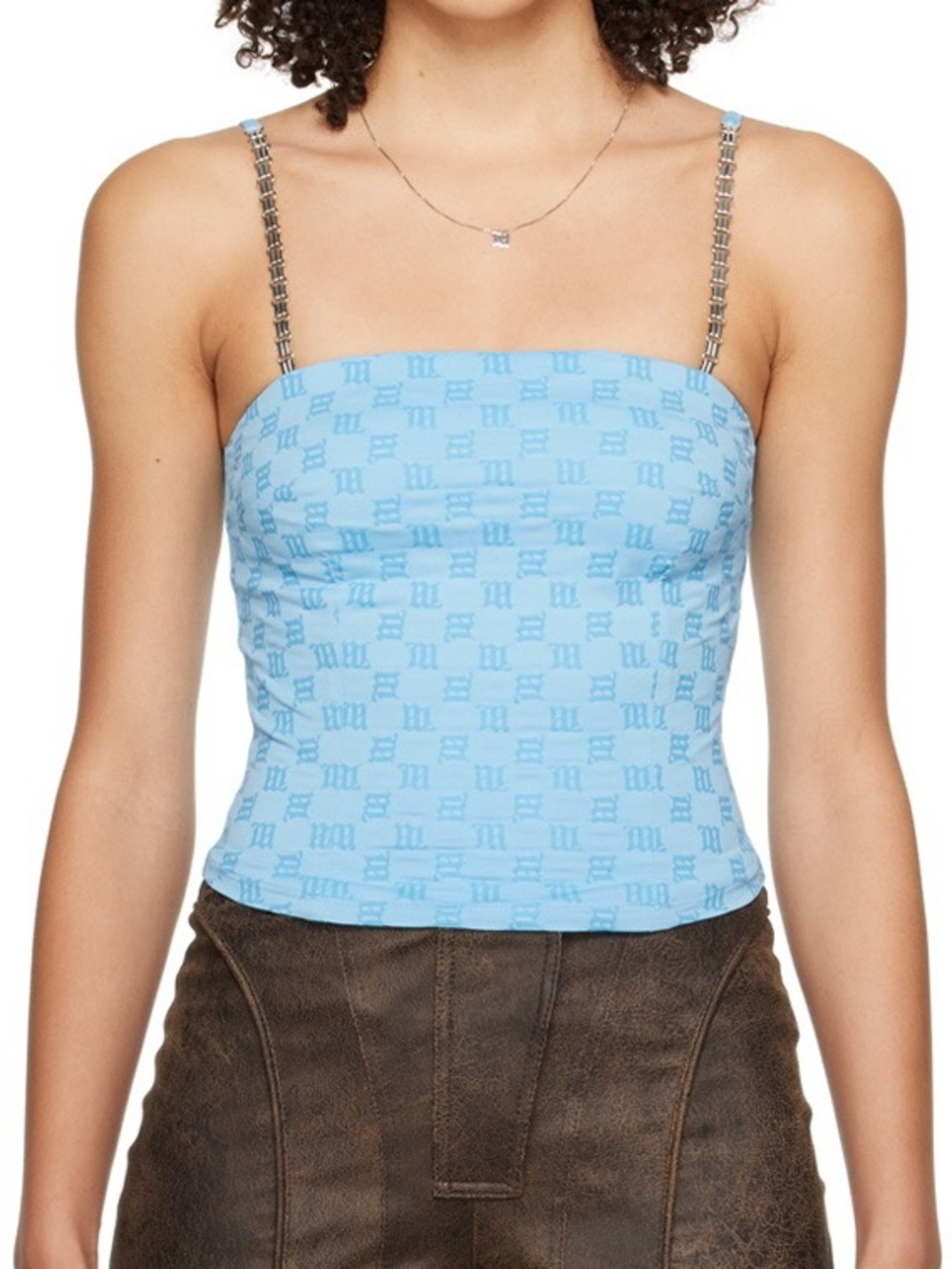 NWT MISBHV blue monogram tank top